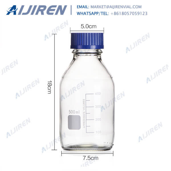 Pyrex reagent bottle 500ml with graduations factory